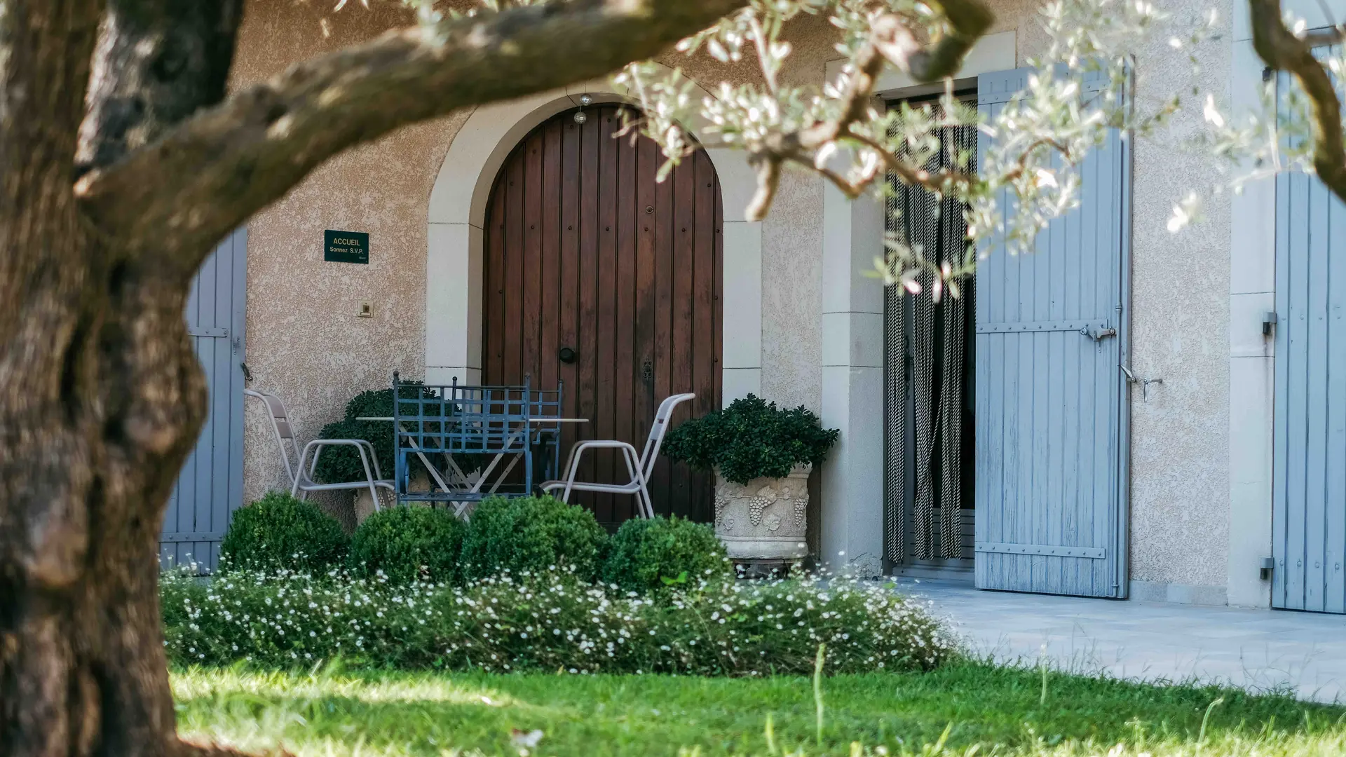 entrée chambre d'hôtes