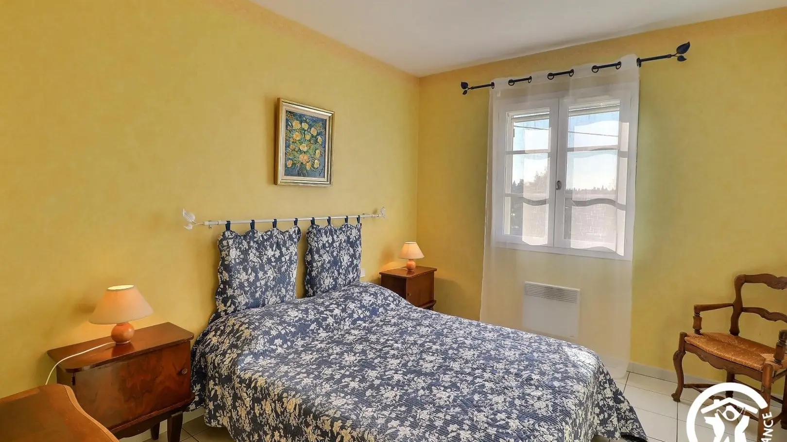 chambre double à l'étage