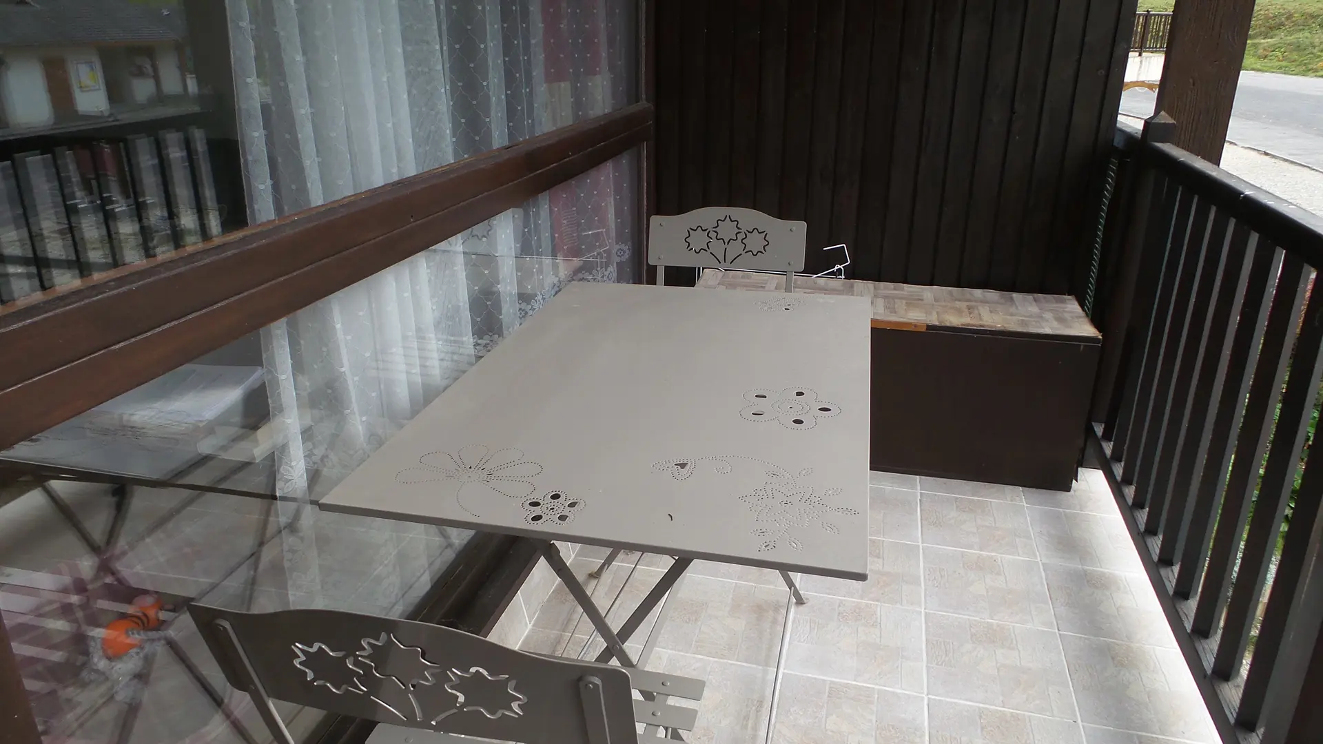 Terrasse Au sud face aux pistes