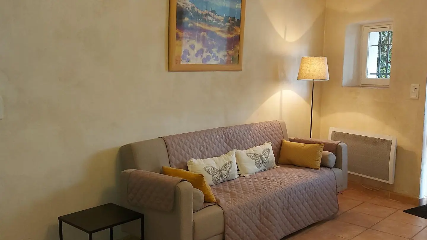 le salon
au frais l'été pas besoin de clim
au chaud l'hiver avec le poêle à granulés