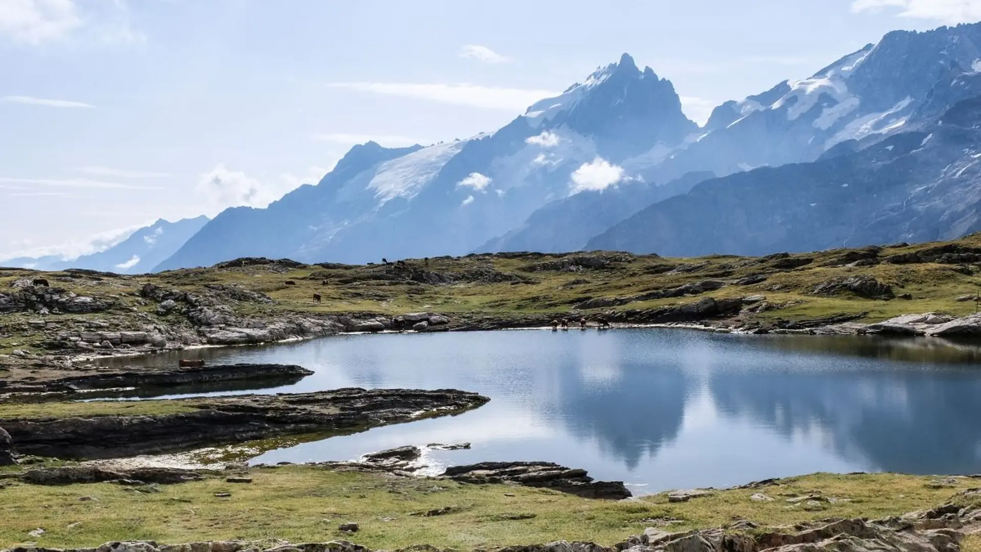 Lac Noir, au fond la Meije