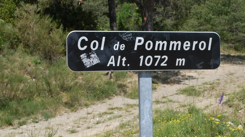 Col de Pommerol, panneau