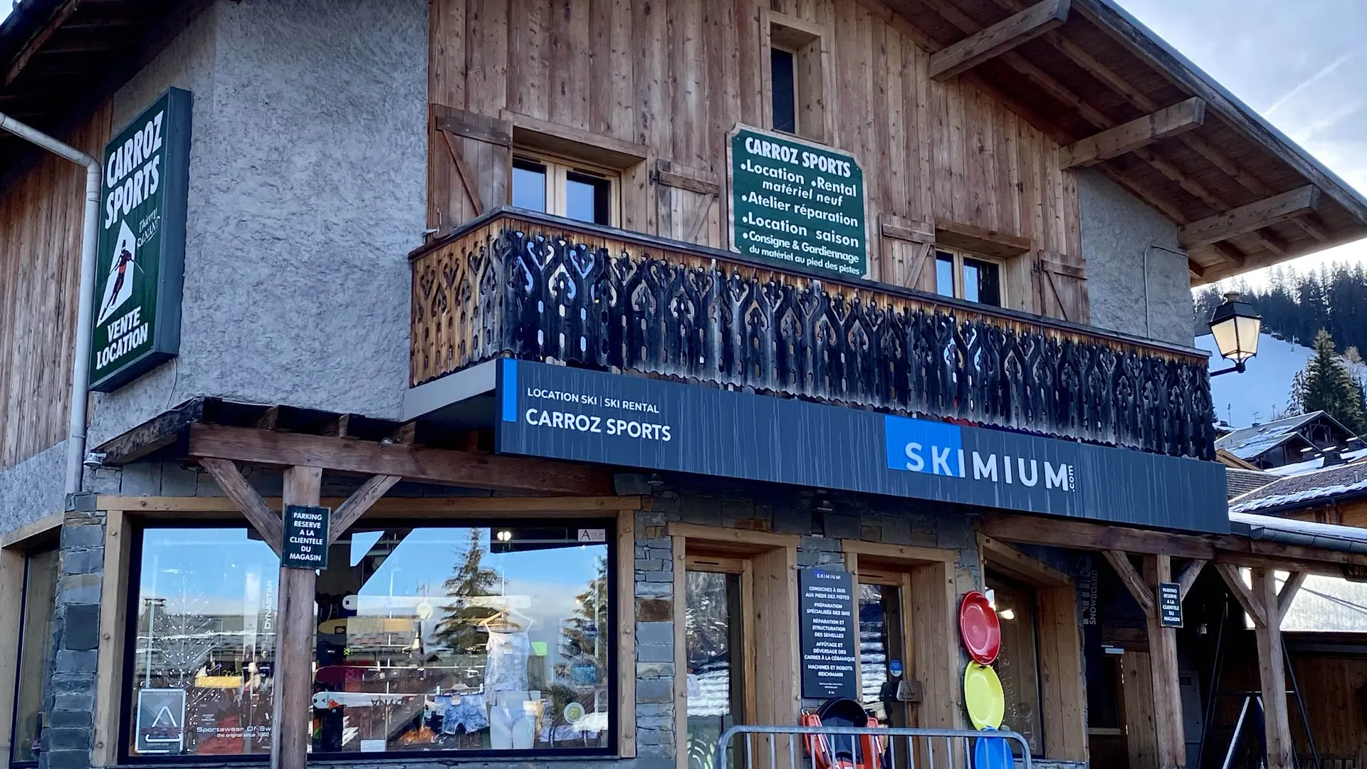 Façade Carroz sport skimium