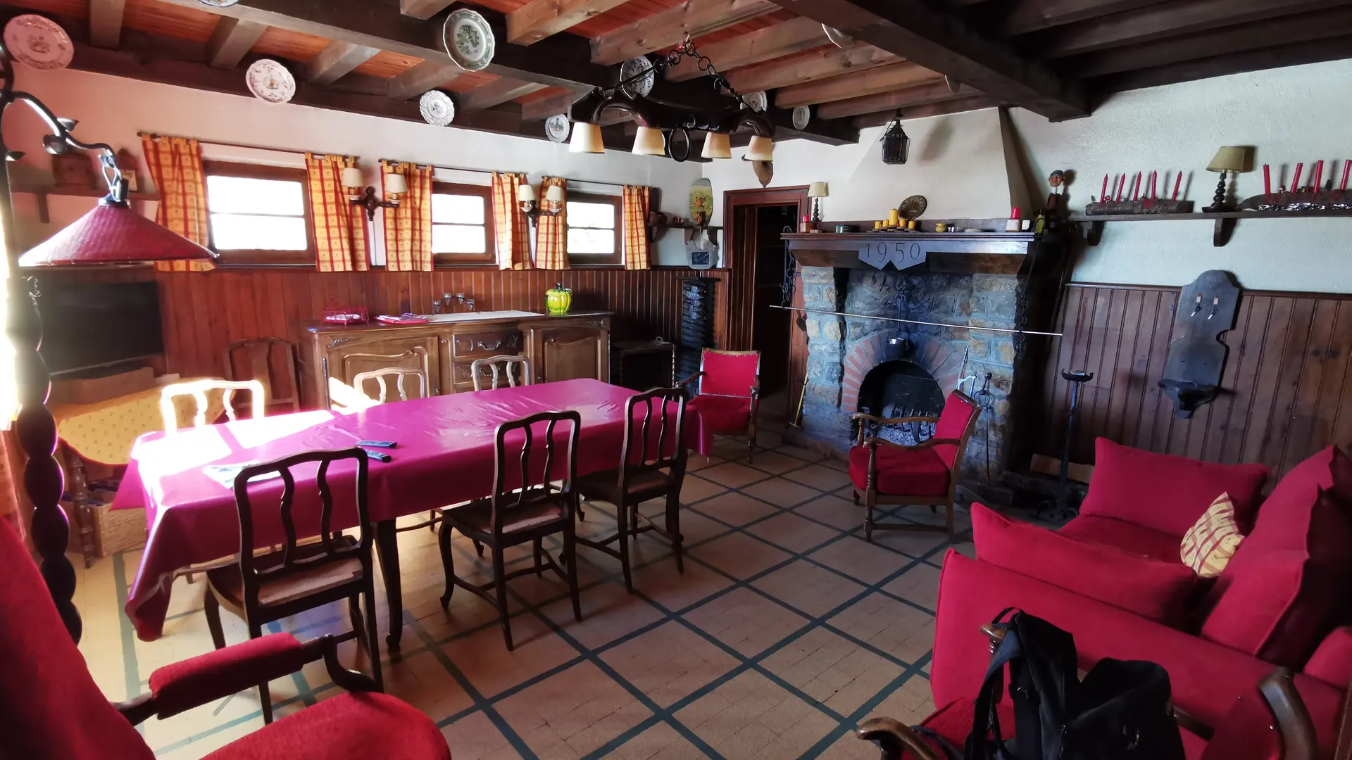 séjour cheminée