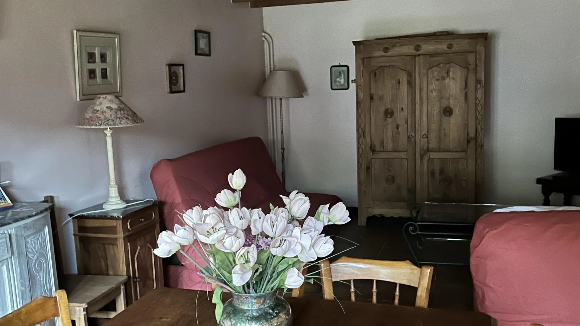 Gîte La Batteuse_Salle à manger et salon