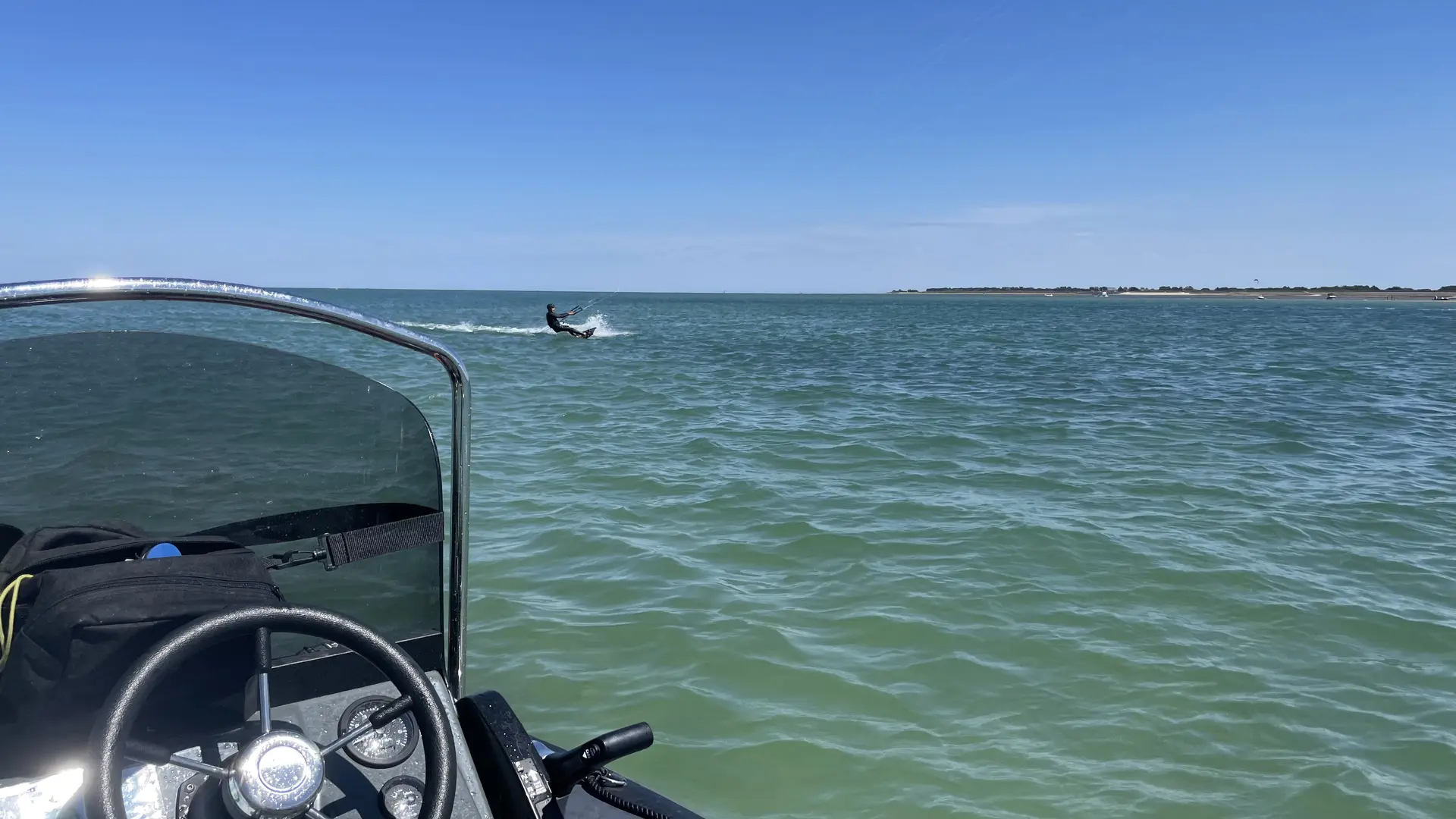 Open water kitesurfing