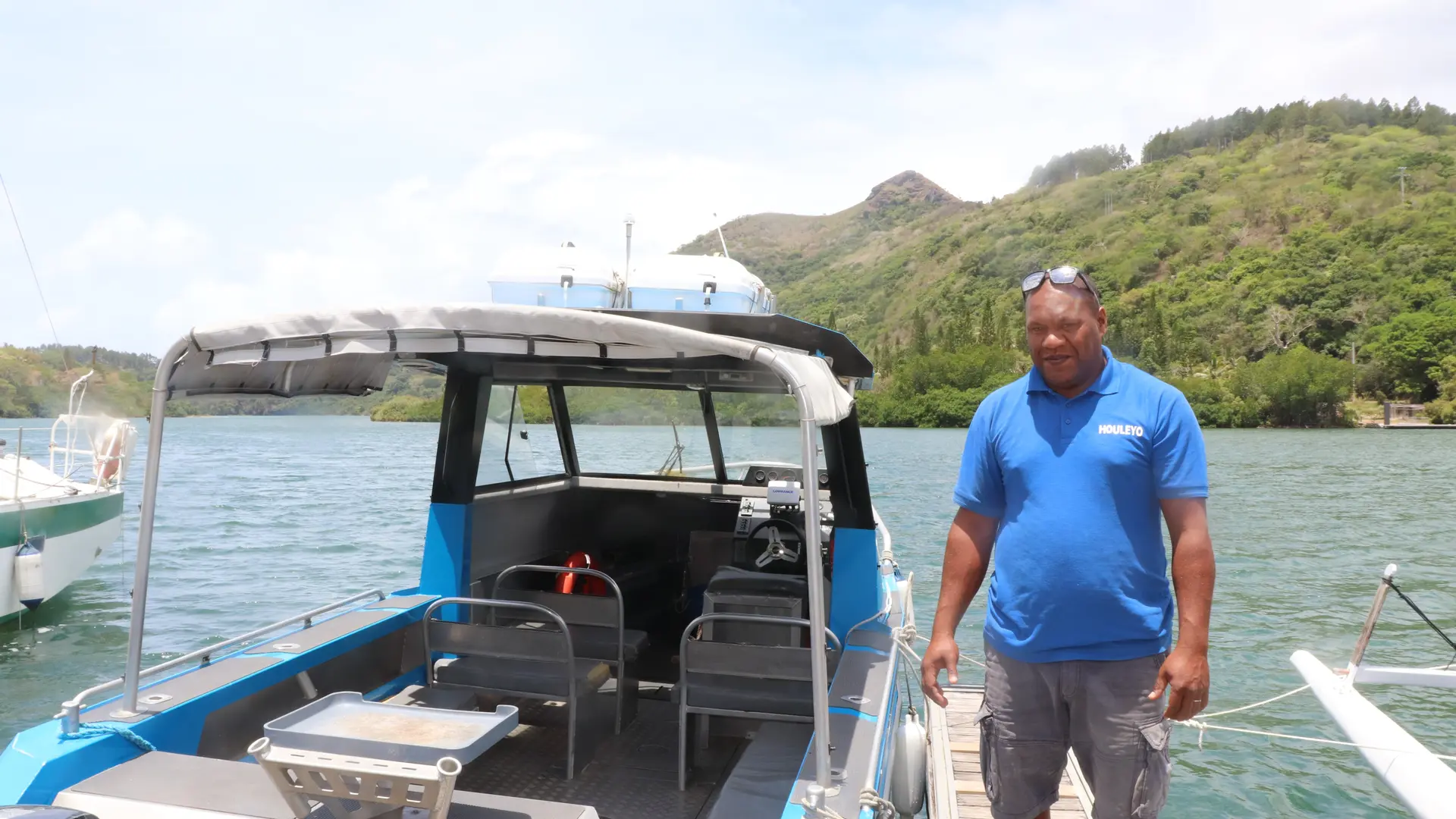 Bruno, Hienghène, mer, bateau