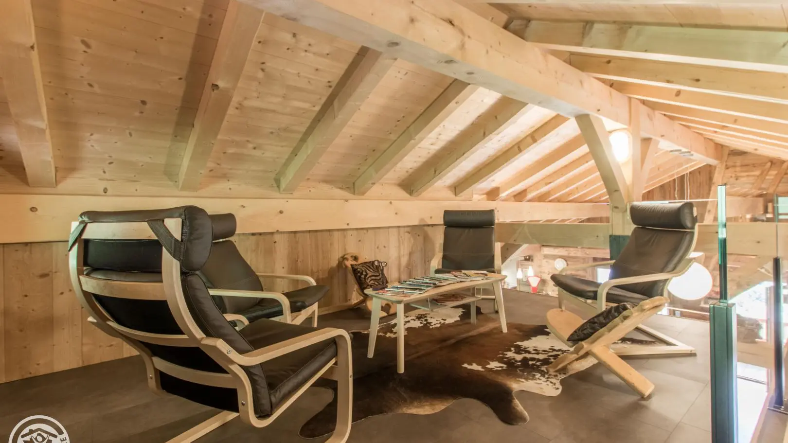 Espace détente commun en mezzanine