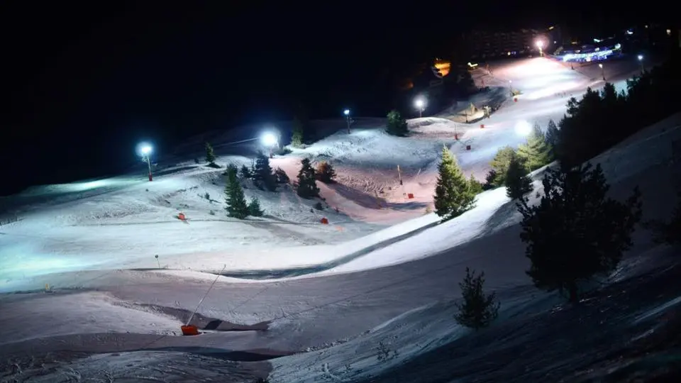 ski nocturne à Chabanon