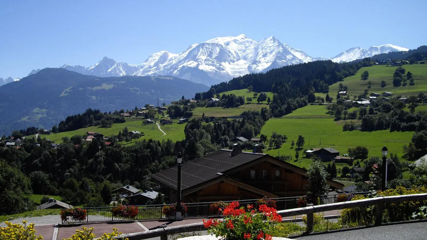 Vue du Mont-Blanc depuis l'appartement