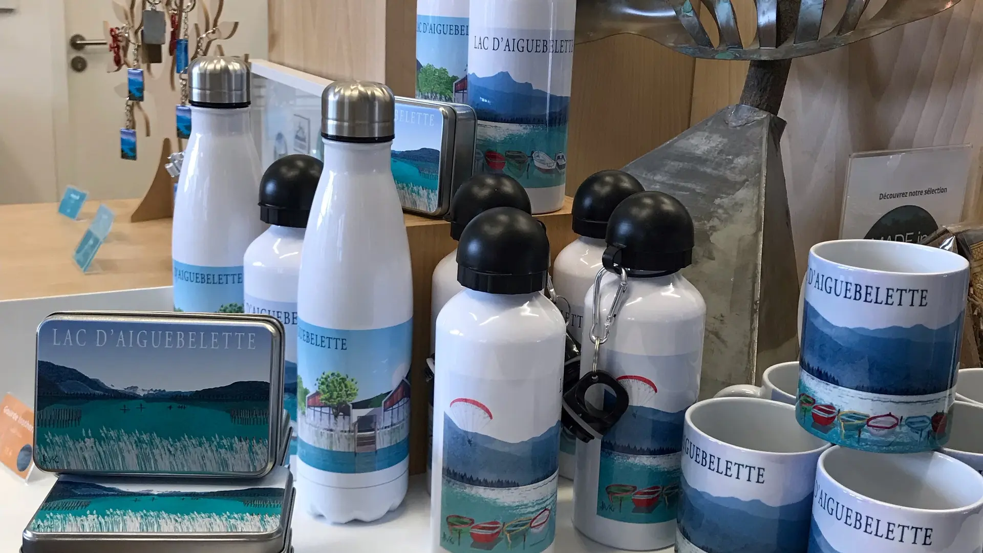 Mugs, gourdes, boîtes à savon Lac d'Aiguebelette