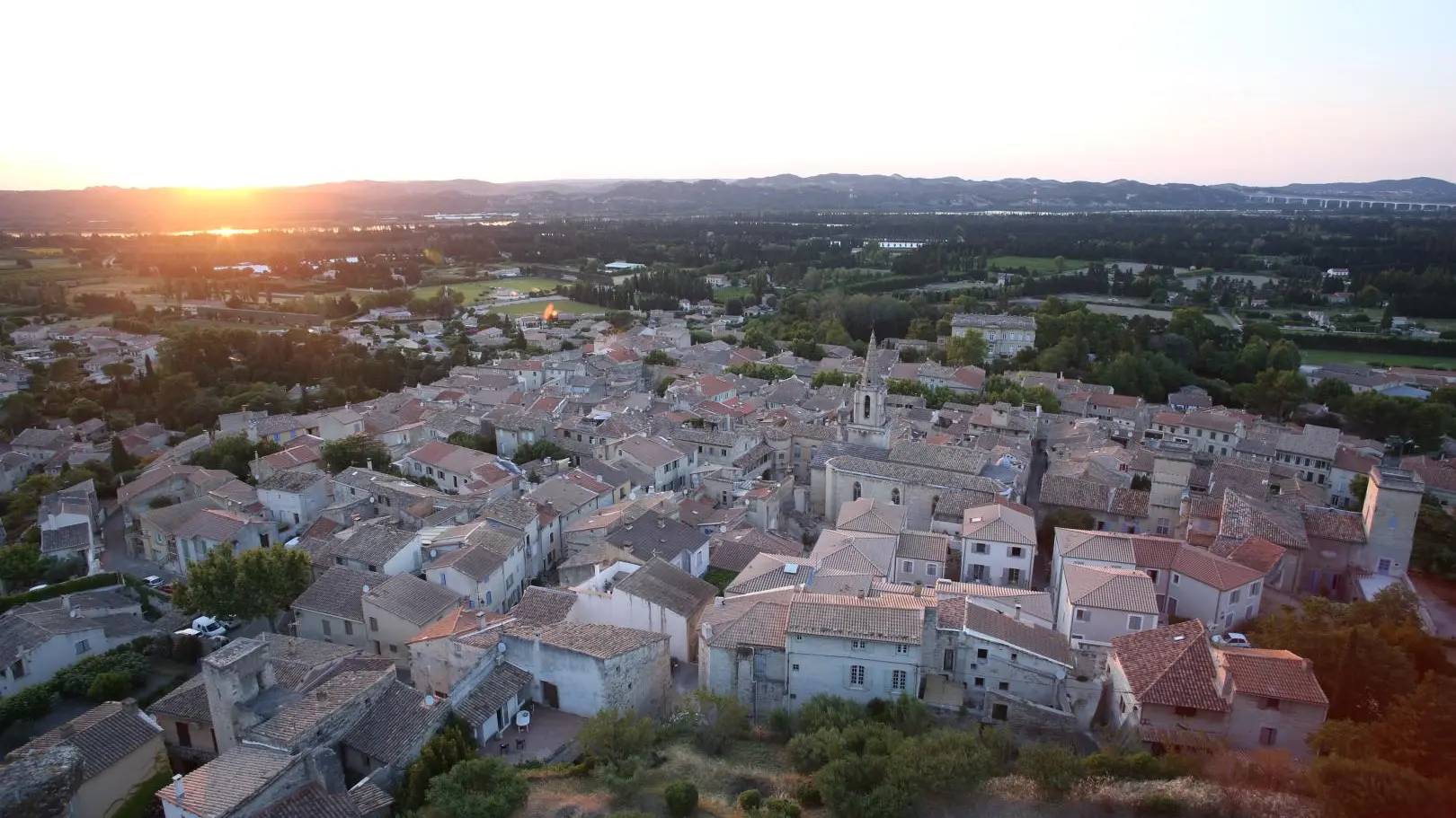 Barbentane vue de la tour Anglica