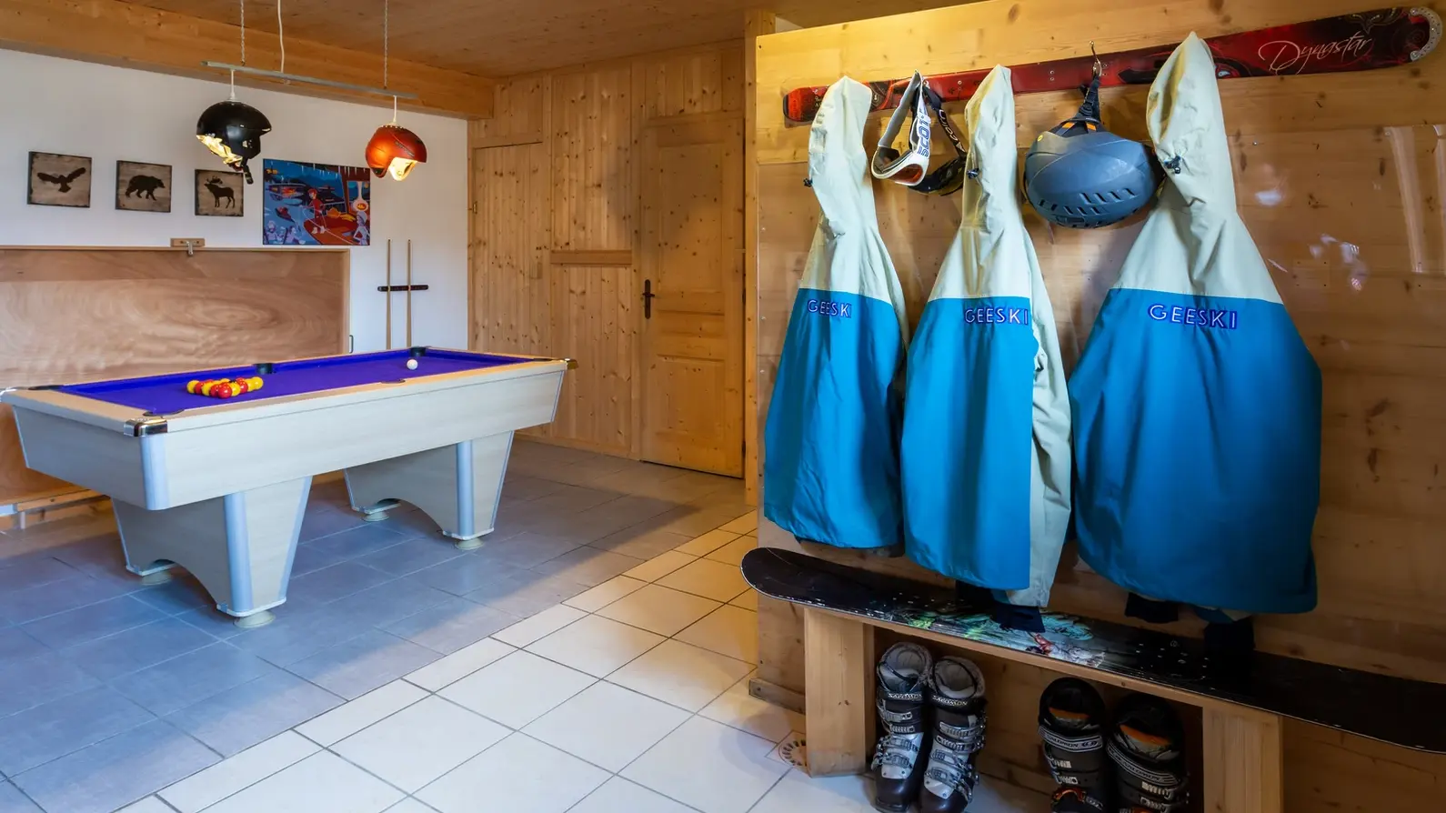 billard et local à ski / vélo