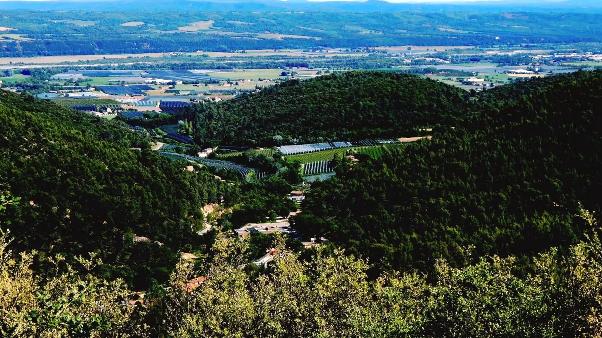 La Durance depuis les crêtes de Bellevue