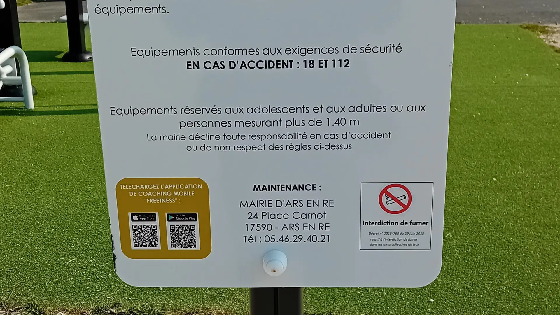 Street workout d'Ars-en-Ré - Panel