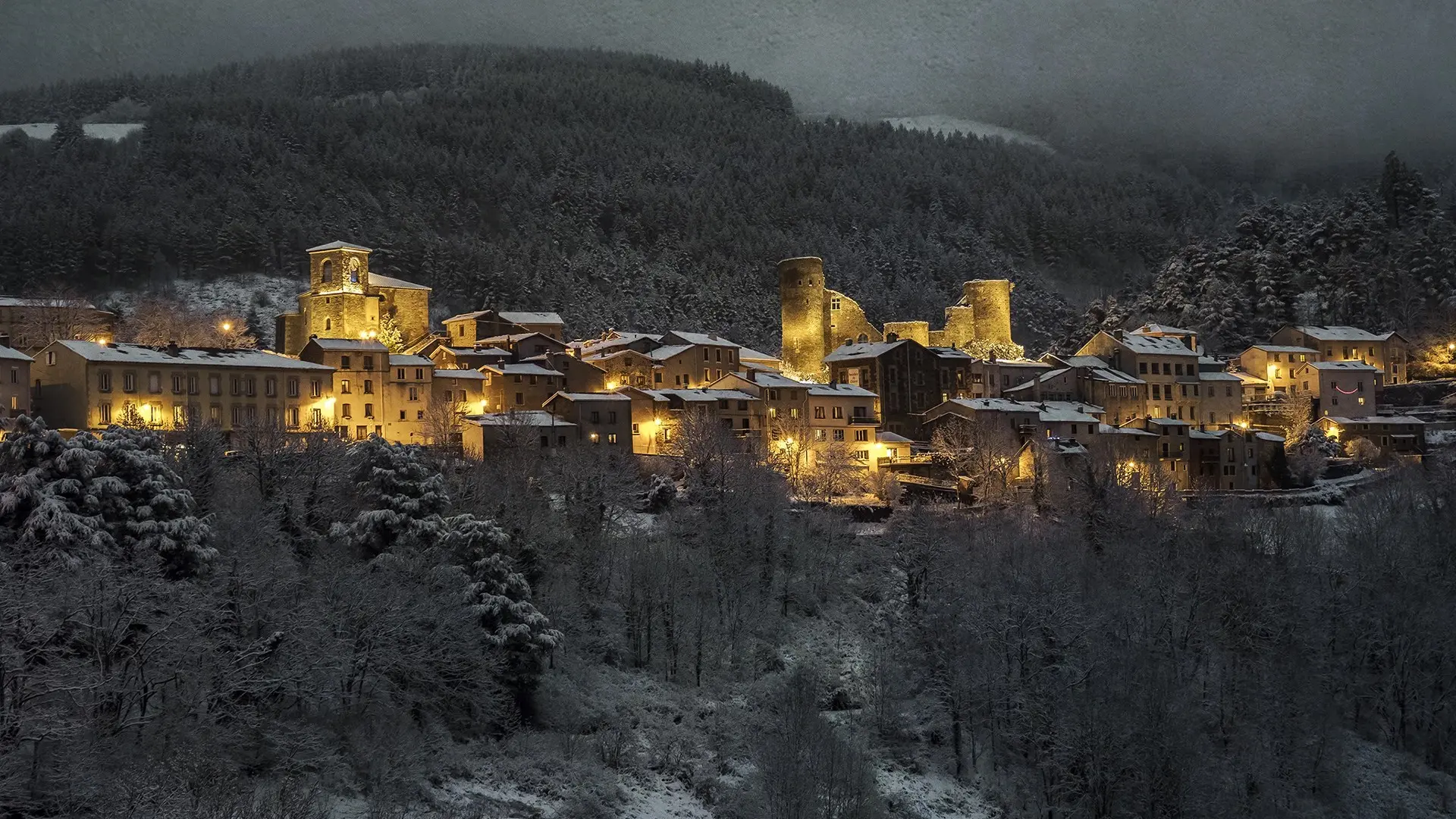 Carte postale de Noël - Rochetaillée - PNR Pilat