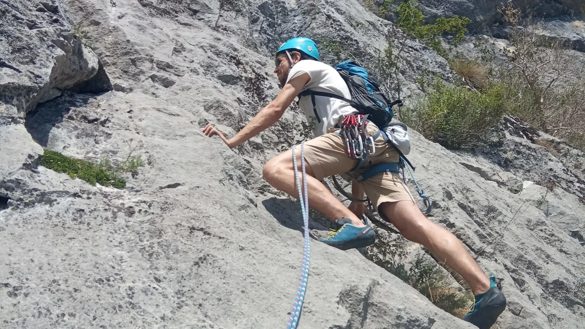 Escalade avec Maël