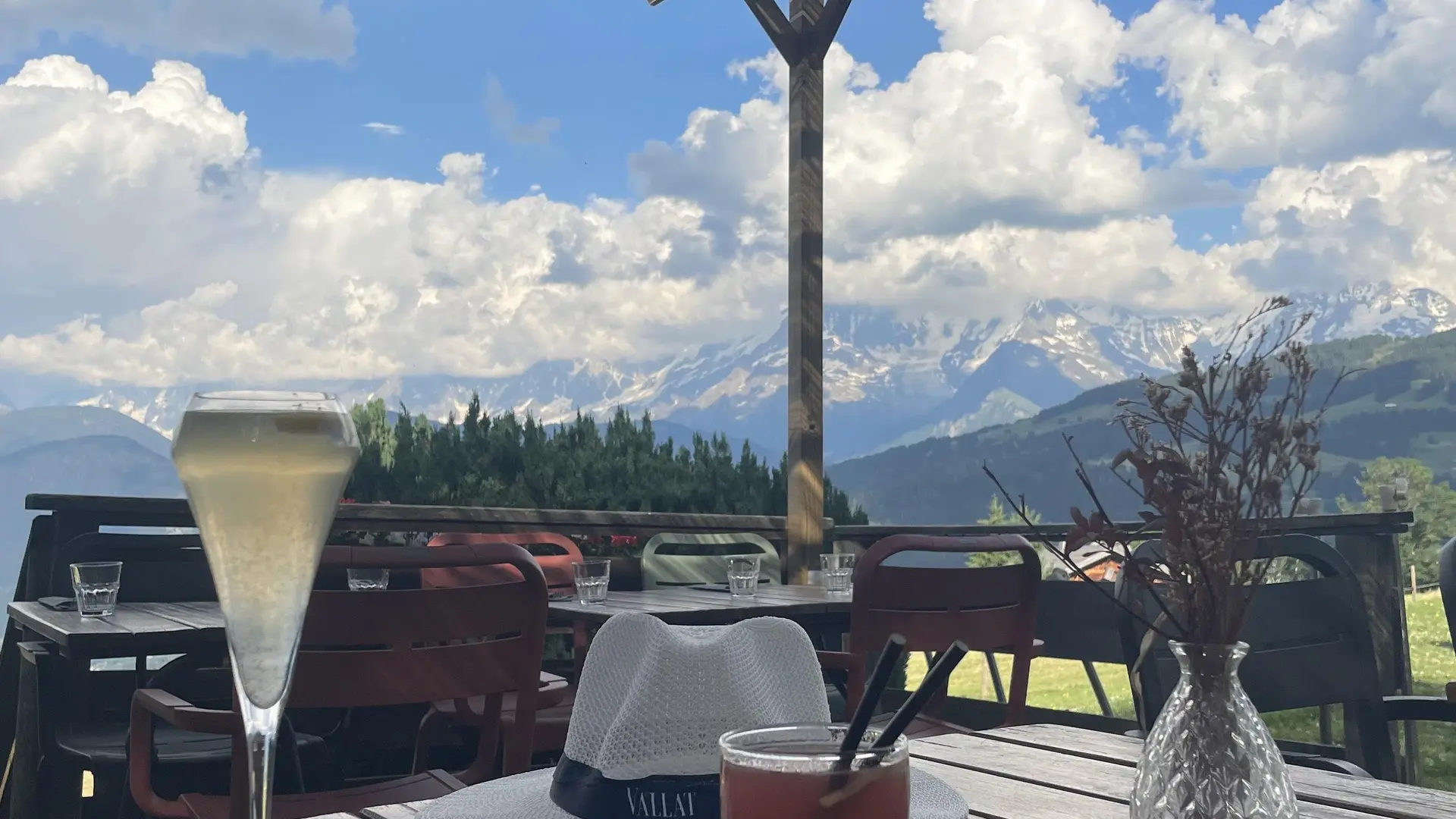verre en terrasse