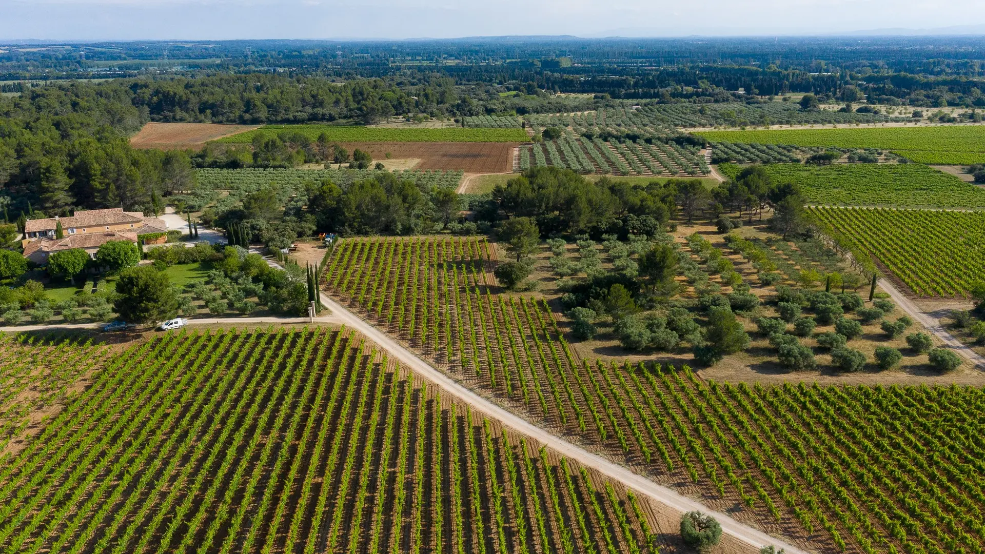 Domaine d'Eole in Eygalières panoramic view
