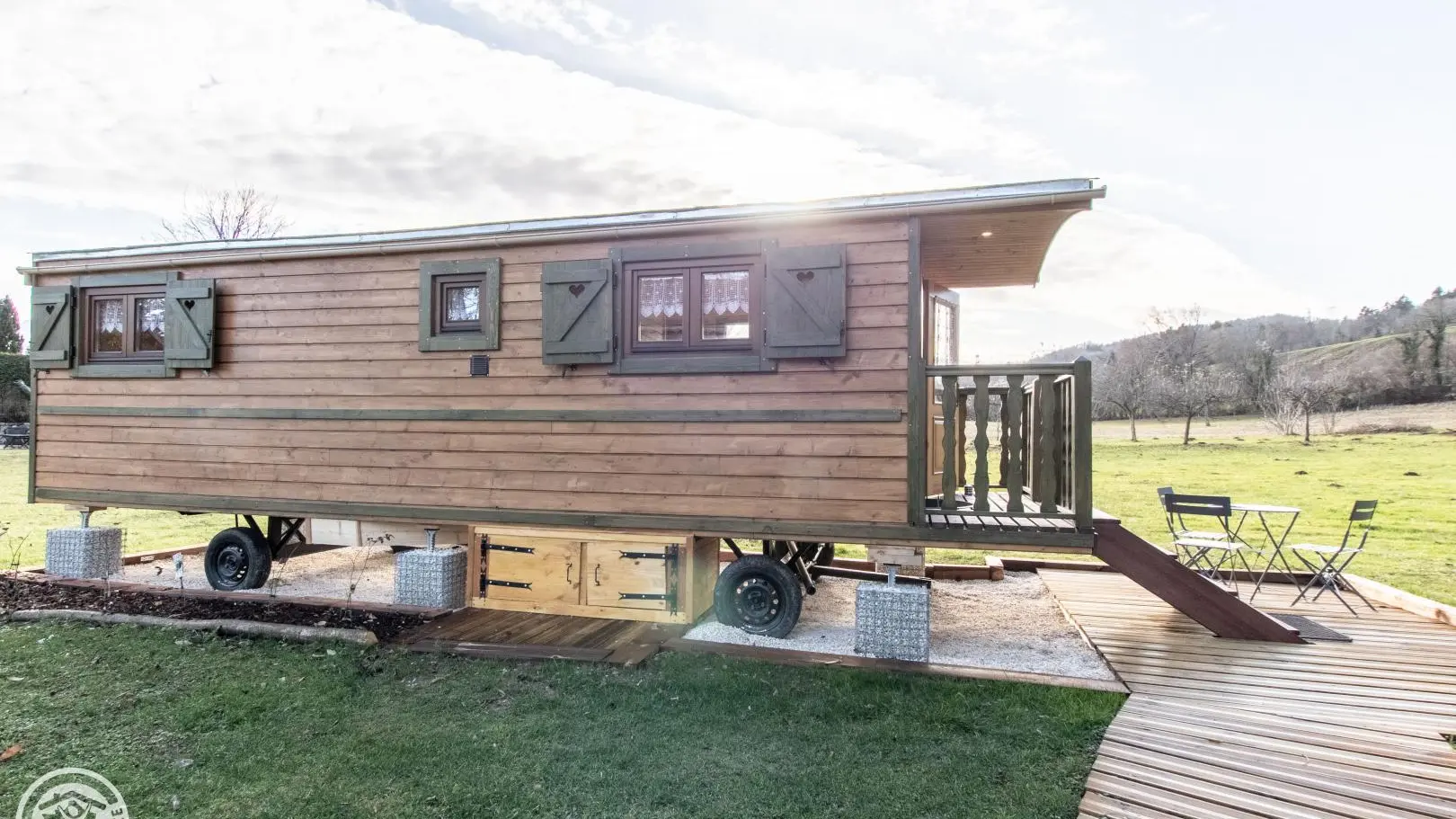 Autour de la roulotte