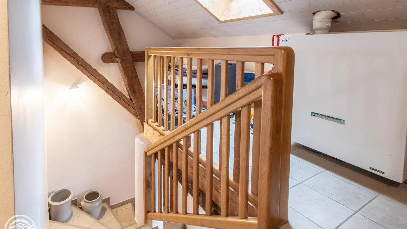 Escalier d'accès au gîte