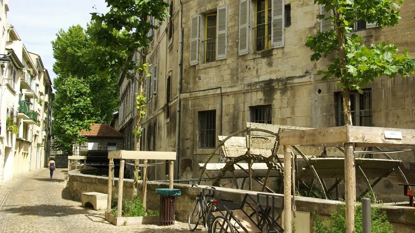 rue des Teinturiers roue à aubes