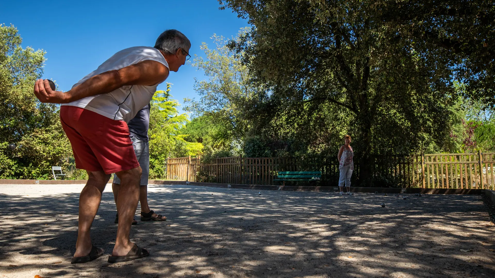 Pétanque camping ile blanche