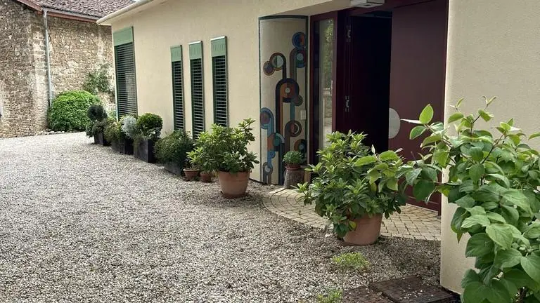 L'entrée de la maison d'hôtes
