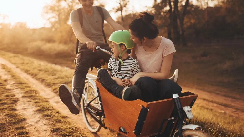 Balade en cargo bike en famille