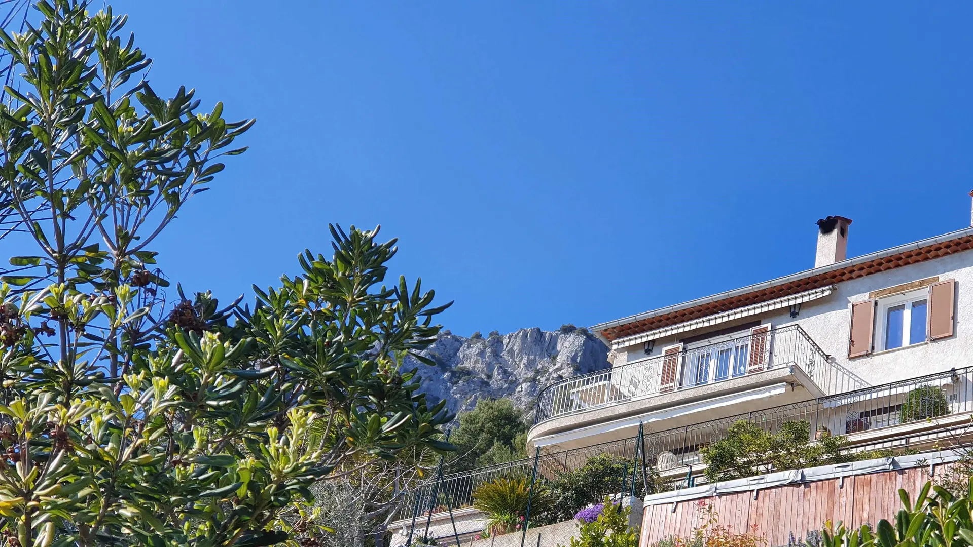 Gîte Villa Bel Horizon-Vue du gite depuis jardin des propriétaires-Eze-Gîtes de France des Alpes-Maritimes