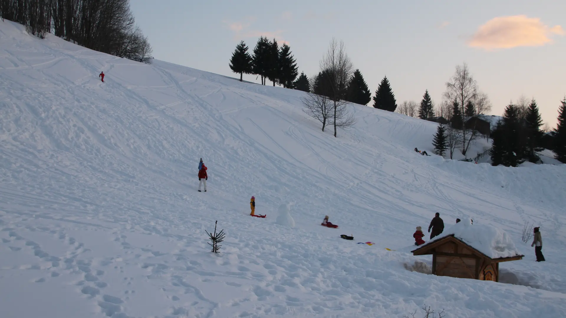 Piste de luge Chalet Mandallaz
