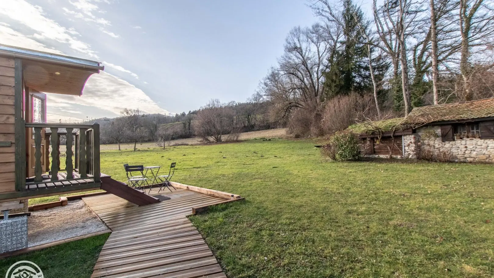 Autour de la roulotte