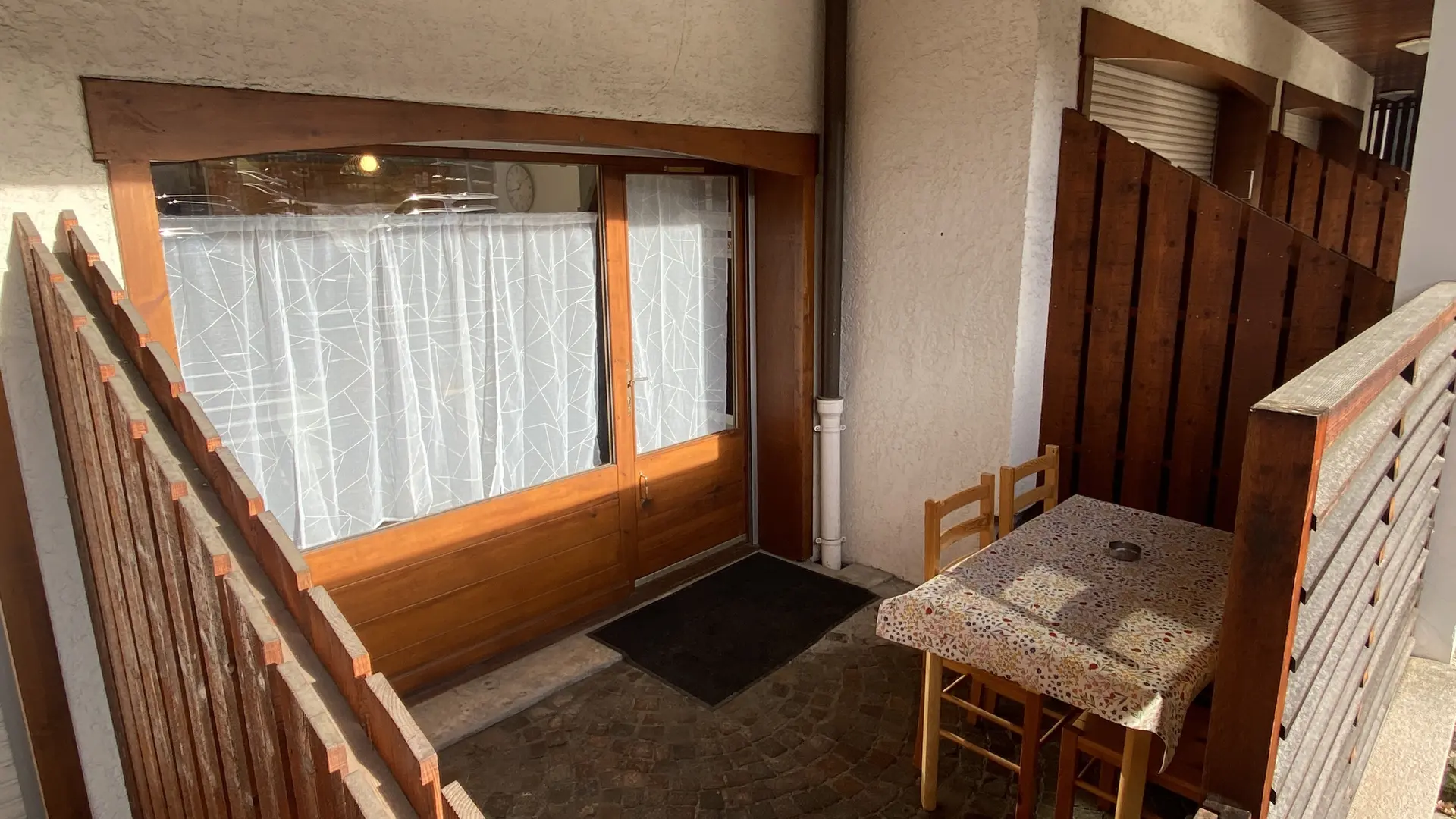 Terrasse privée couverte