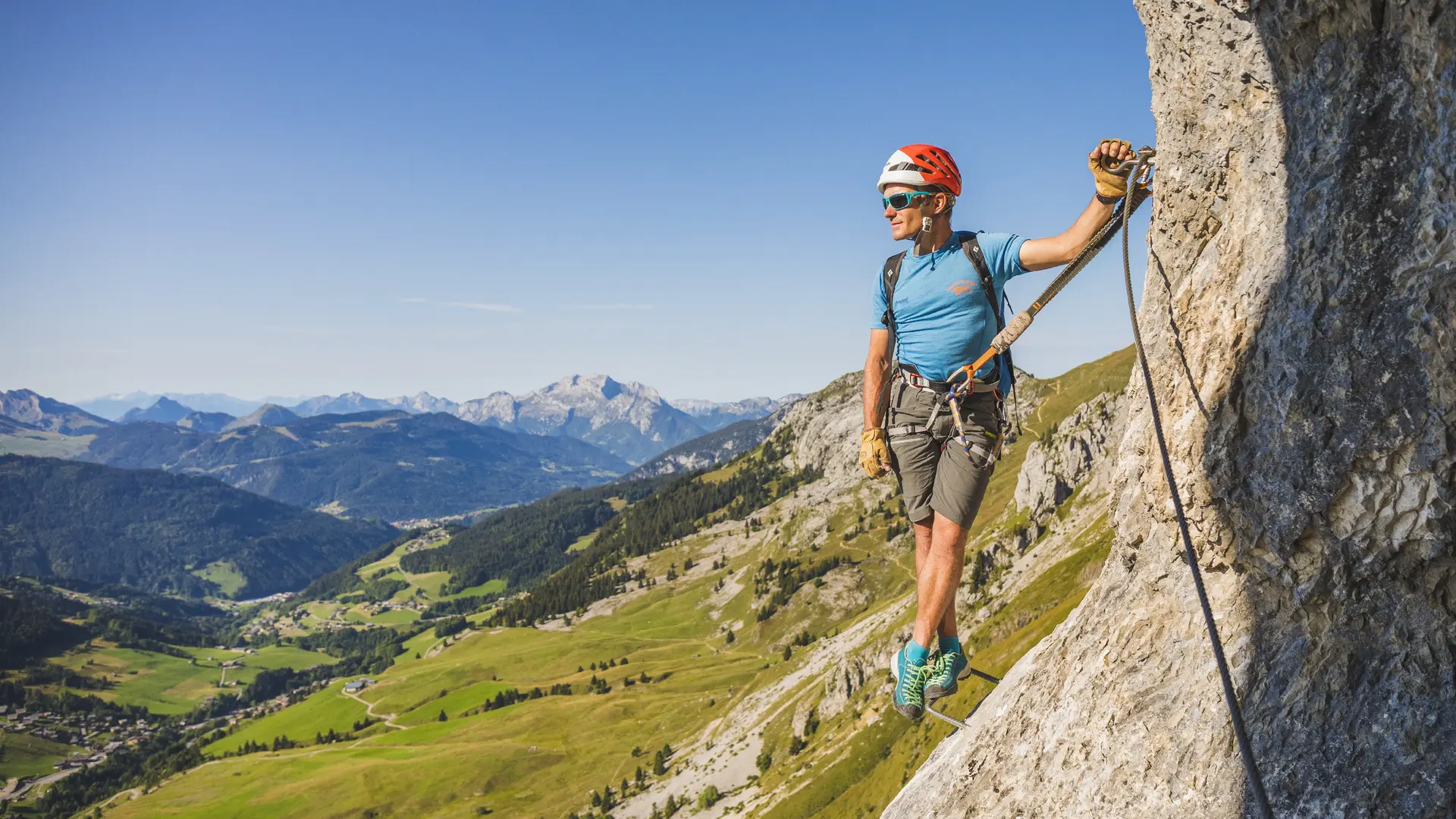 Via ferrata avec un guide au Grand-Bornand