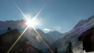 Vue hivernale sur les Agneaux