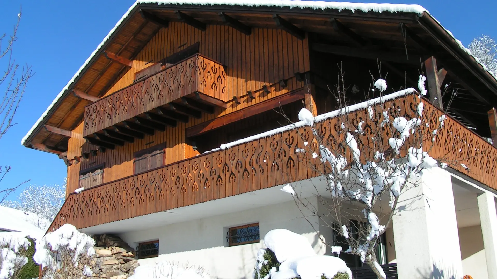 Chalet en hiver