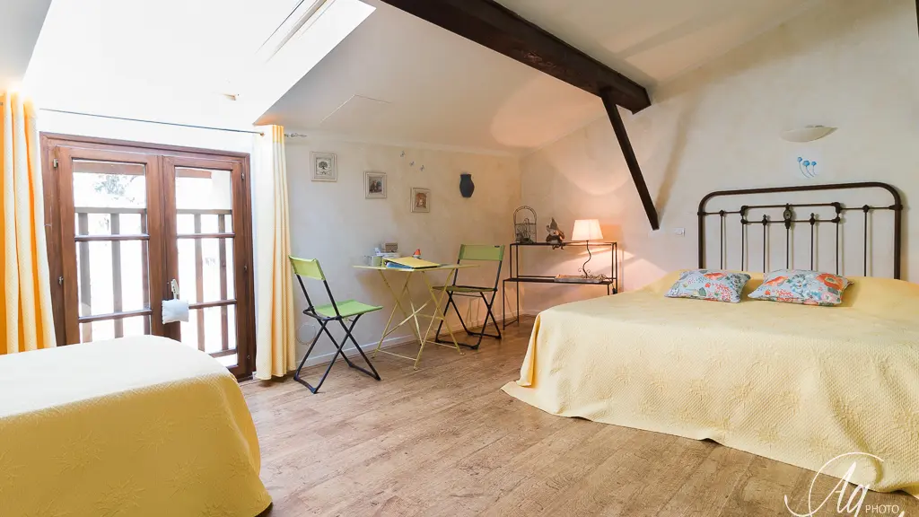 Chambre côté jardin