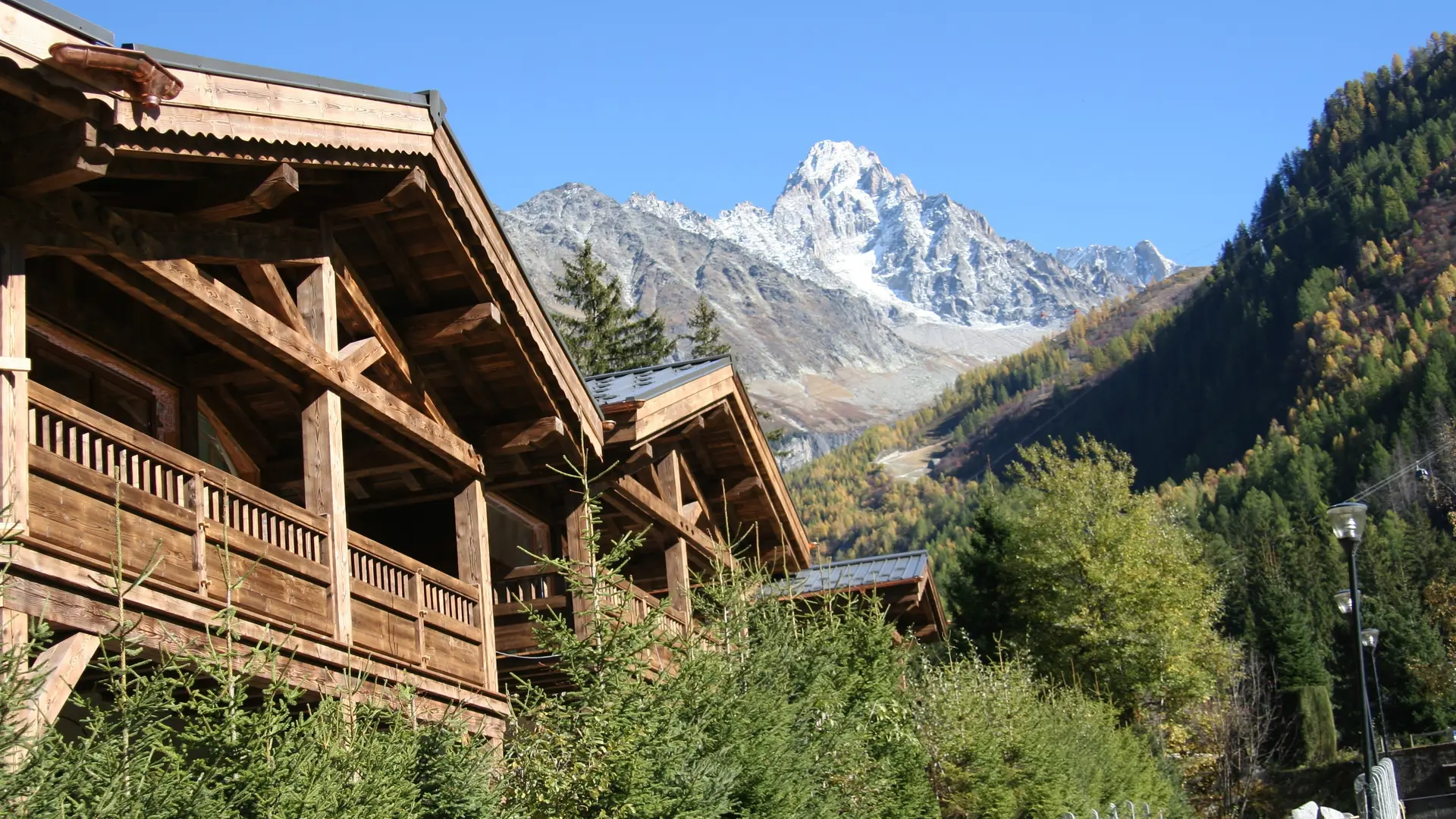 les chalets de l'exterieur