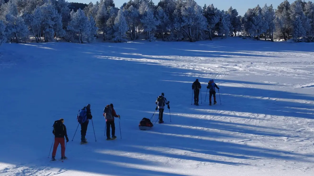 Luge tractée par Xavier