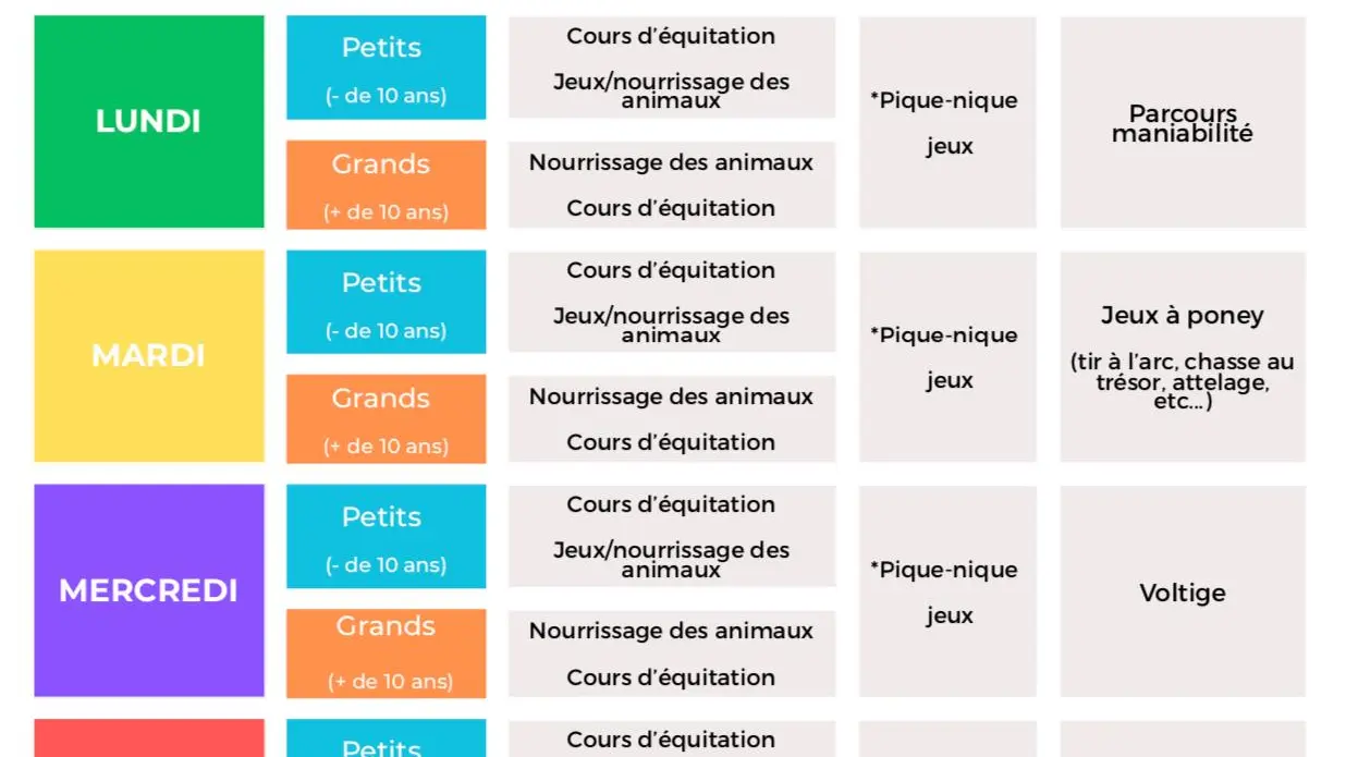 Stages d'été au centre équestre Terre et Ciel_Contrevoz