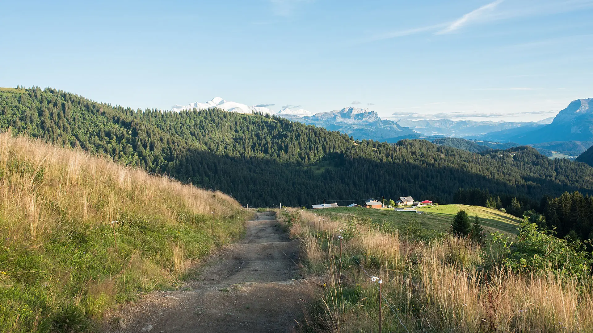 Vue sur en l'Aup en descendant du col de la Basse vers le Col de l'Encrenaz