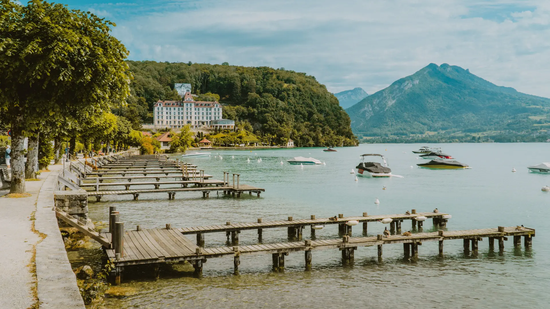 Photo du Lac d'Annecy en plein été
