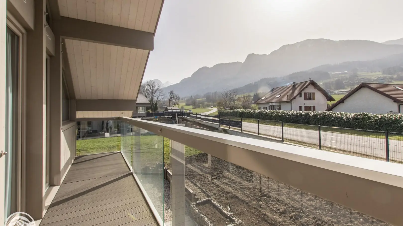 Vue balcon sur montage