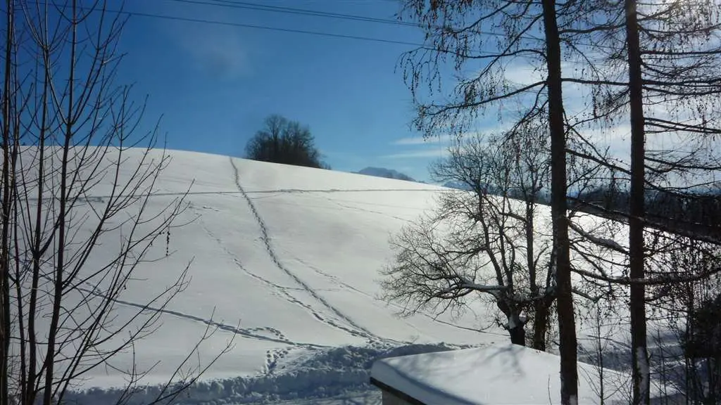 vue depuis la chambre parentale en hiver