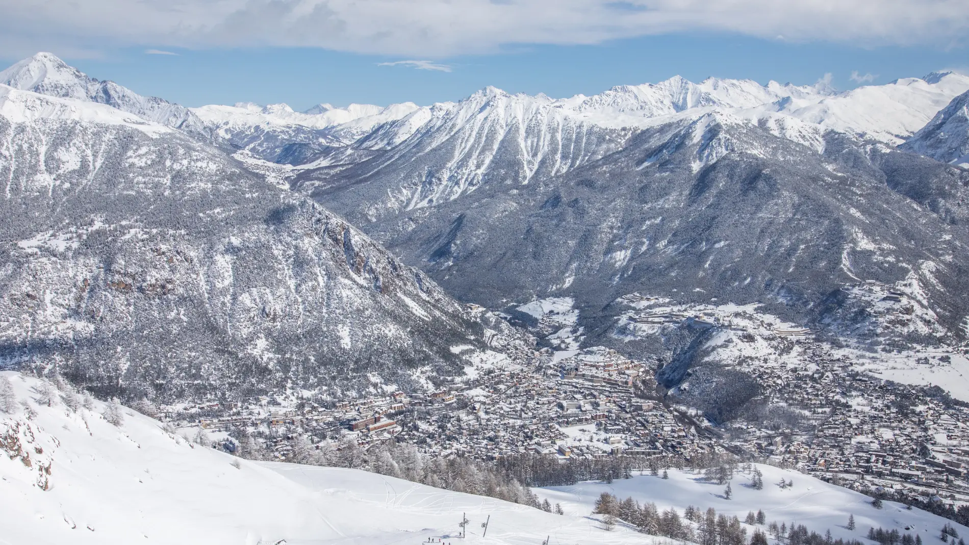 Vue sur Briançon depuis le Prorel