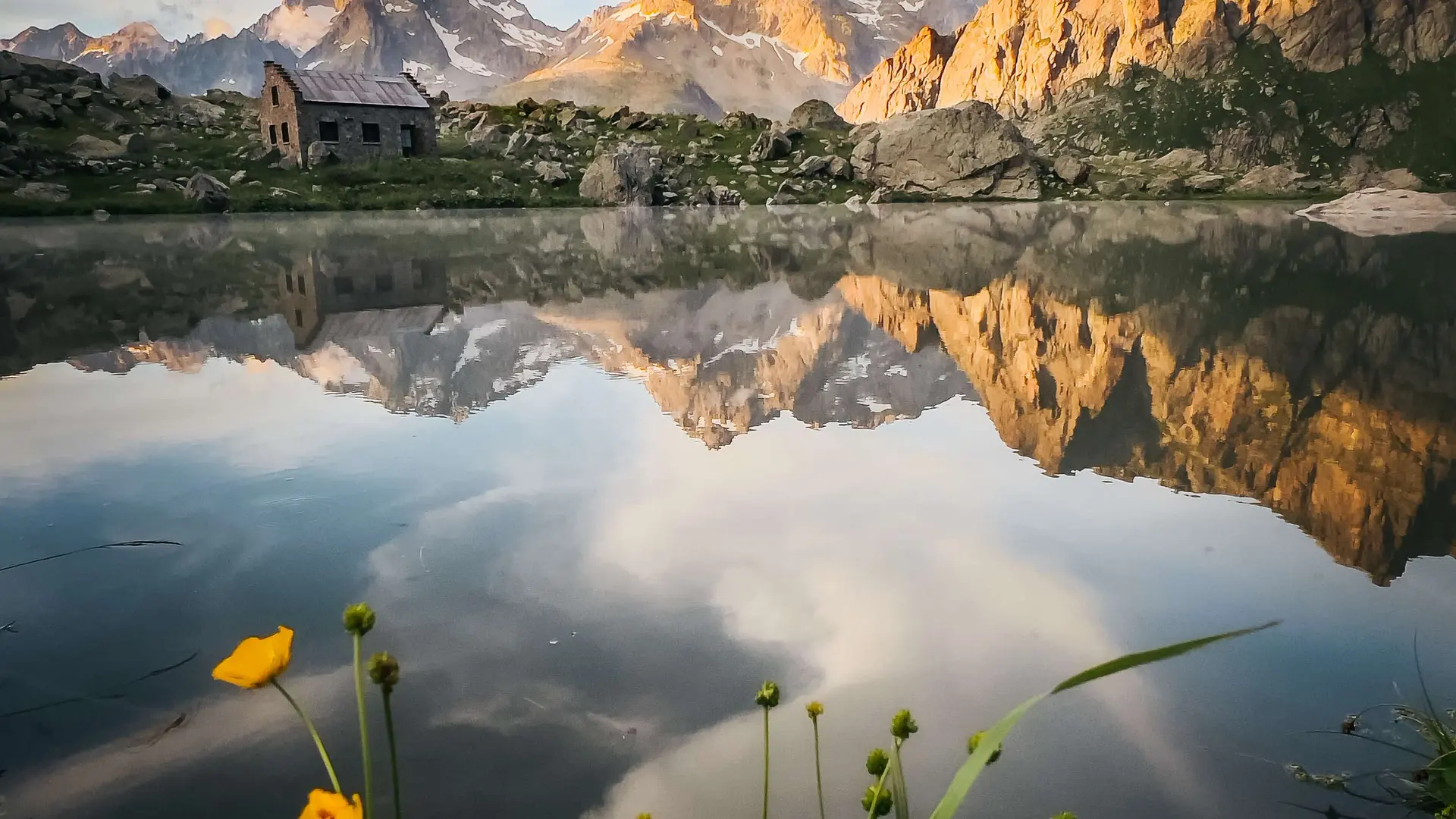 Couché de soleil au refuge de vallonpierre