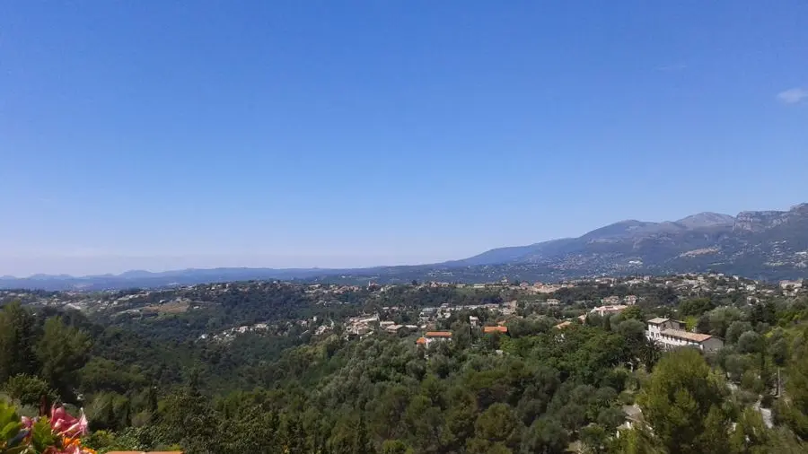 Gîte La Rieissa-Vue depuis le gîte-Colomars-Gîtes de France des Alpes-Maritimes