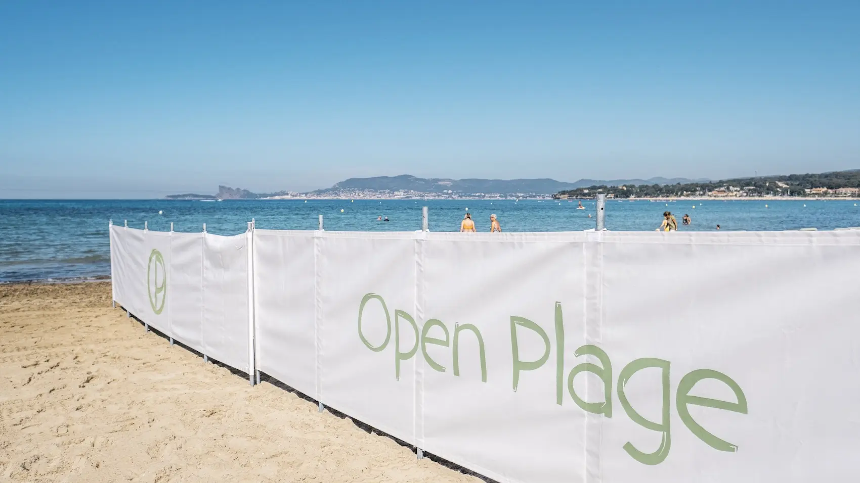 Open plage