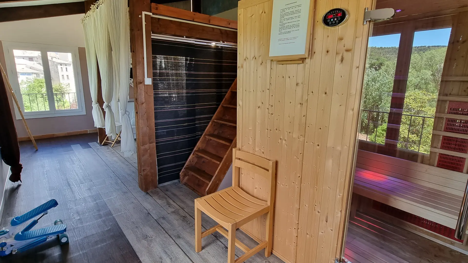 Salle de massage et sauna