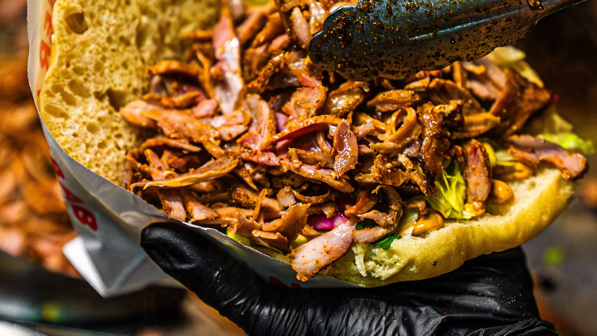 garnissage d'un kebab